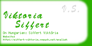 viktoria siffert business card